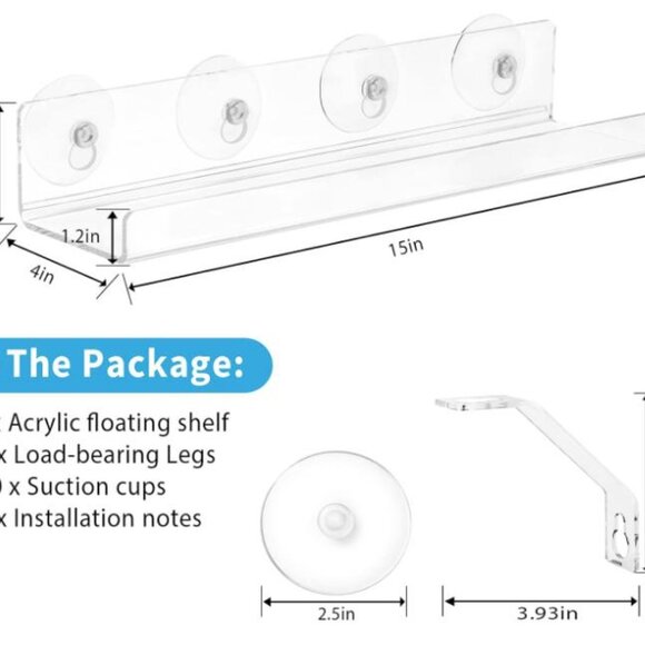 🔥SALE🔥(2) Suction Cup Shelves for Indoor Plants - Picture 2 of 8